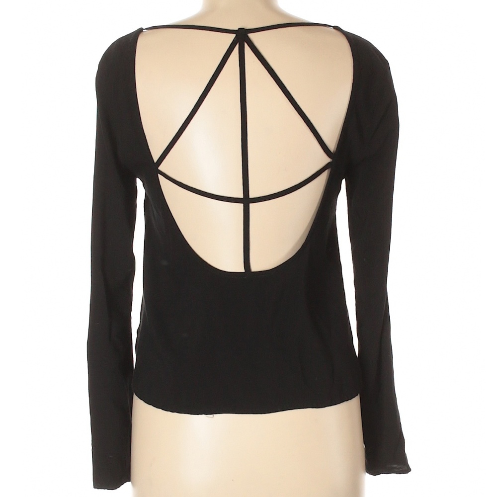 EUC Tobi "Spider Web" Black Long Sleeve Top Medium